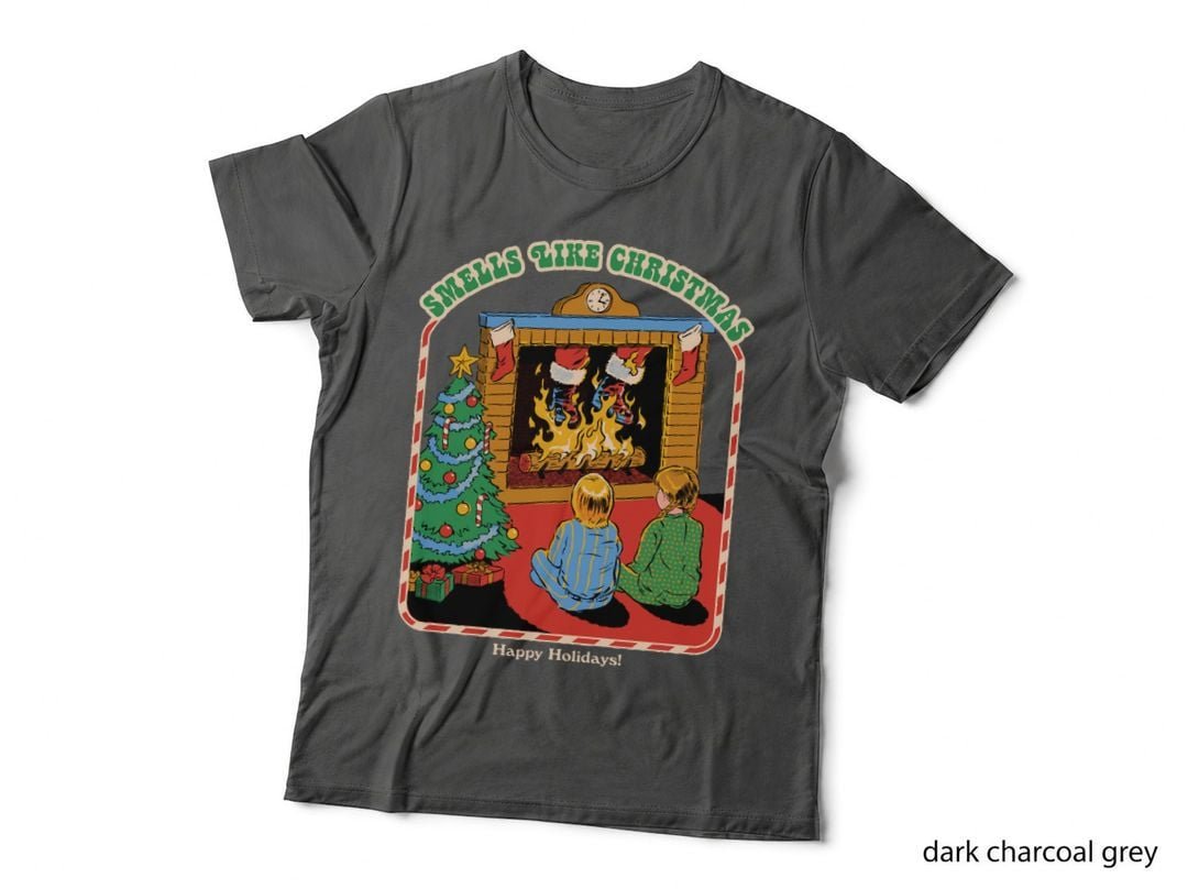 Smells Like Christmas T-Shirt, Festive Holiday Print, Cozy Christmas Vibes