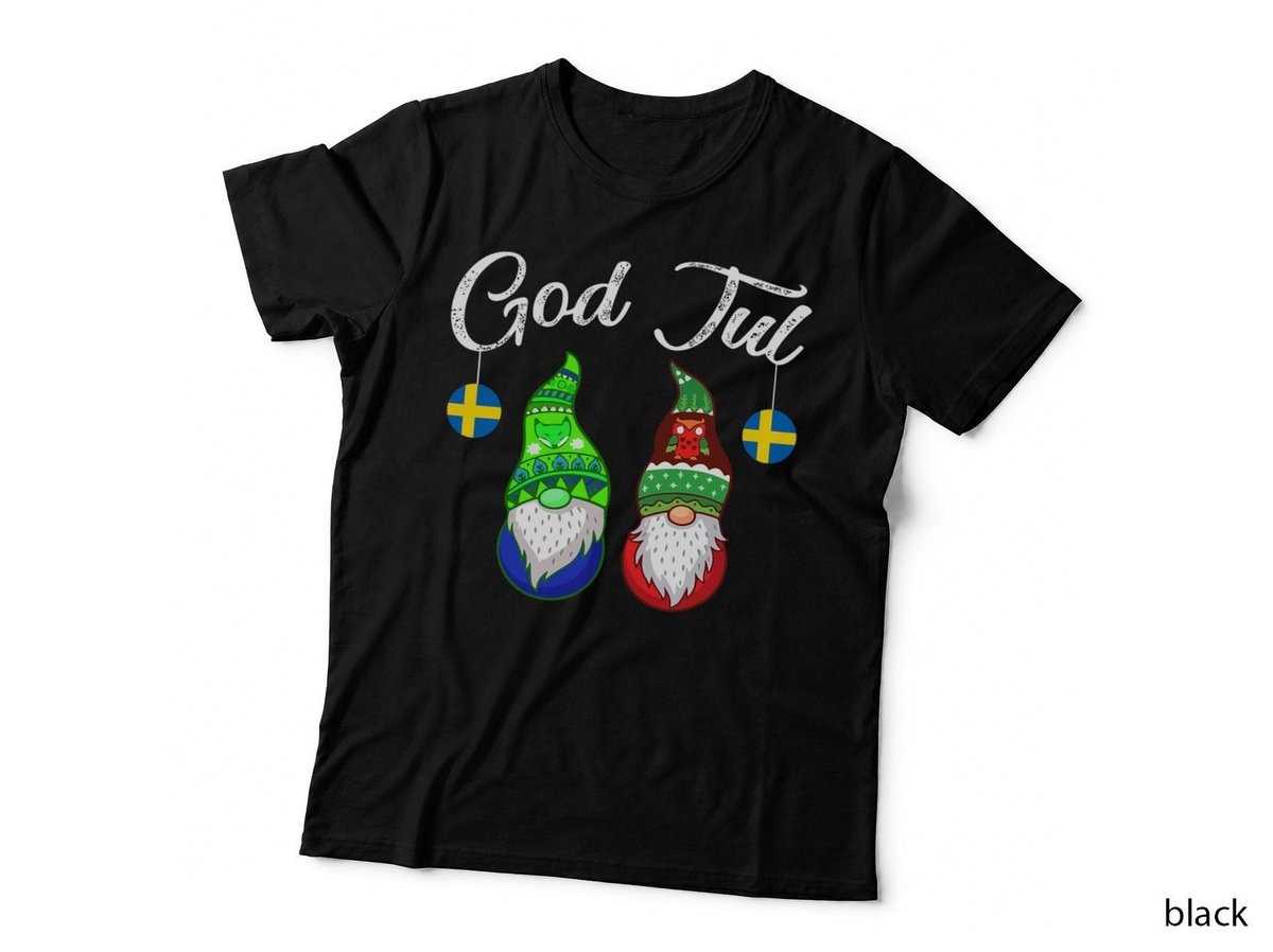 Swedish Christmas Gnome T-Shirt, Nordic Holiday Costume, Swedish Culture
