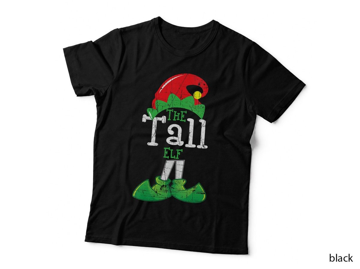 The Tall Elf Funny Christmas T-Shirt, Holiday, Family Matching Gifts