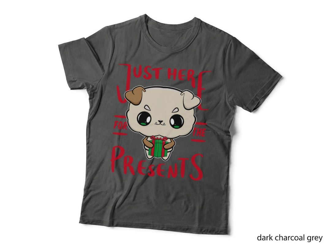 Bulldog Anime Christmas Elf T-Shirt, Festive Holiday Print