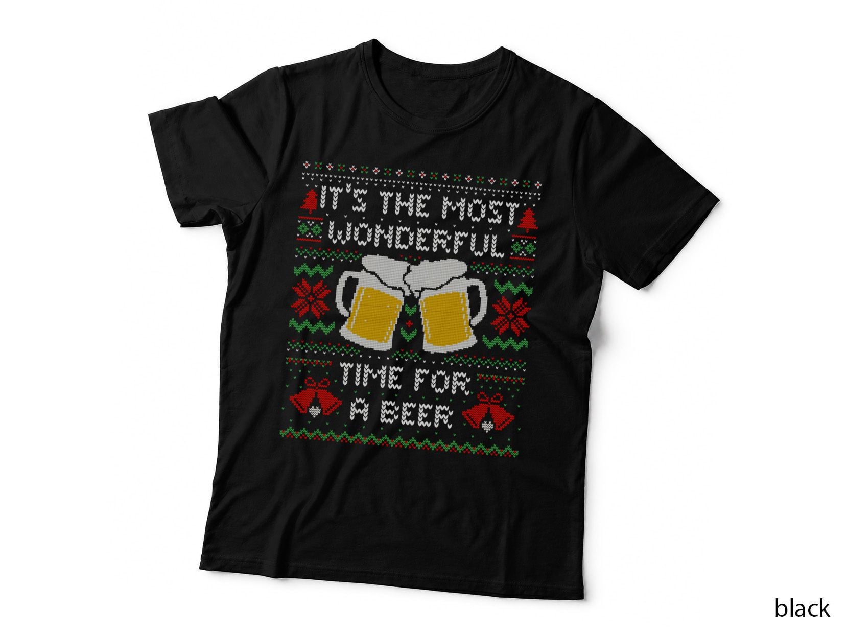 Christmas Beer Quote T-Shirt, Festive Holiday Print, Funny Gift Idea