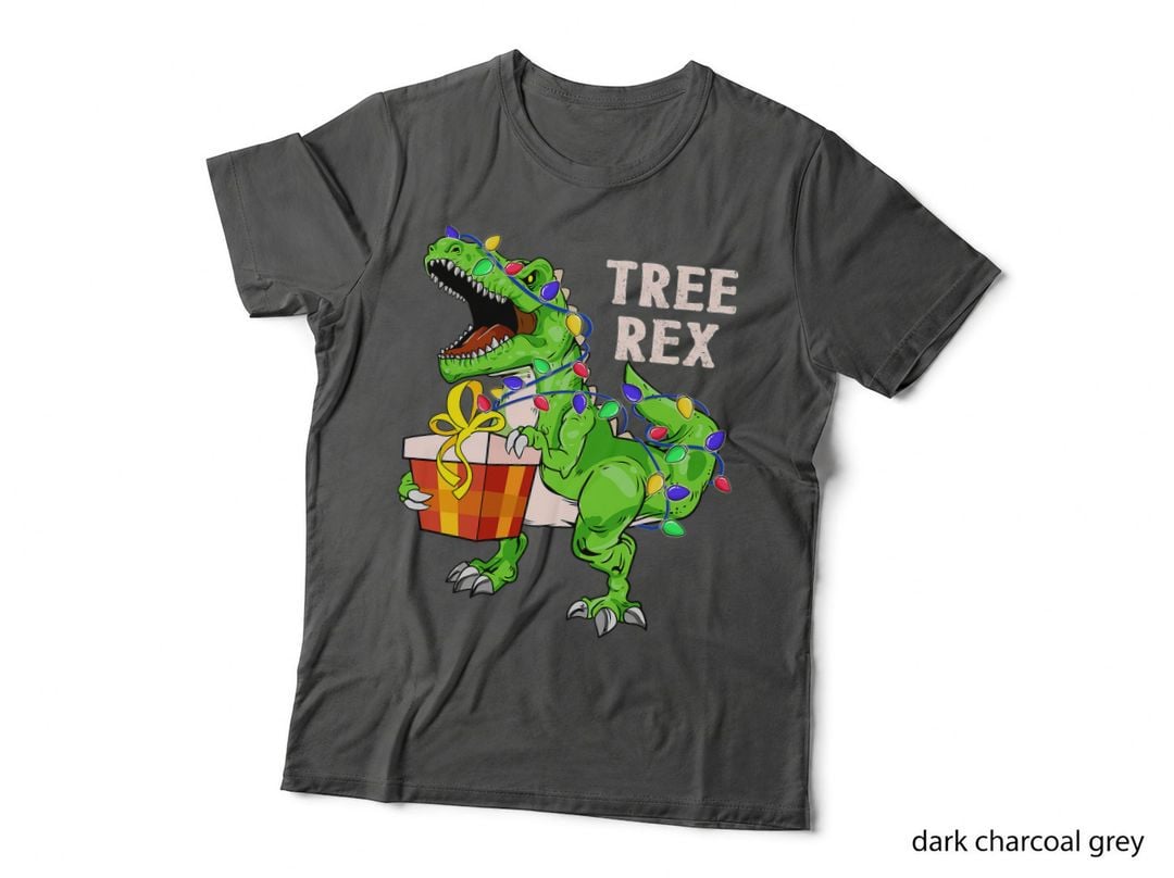 Christmas Dinosaur T-Shirt, Festive Holiday Design, Tree Rex Pajamas