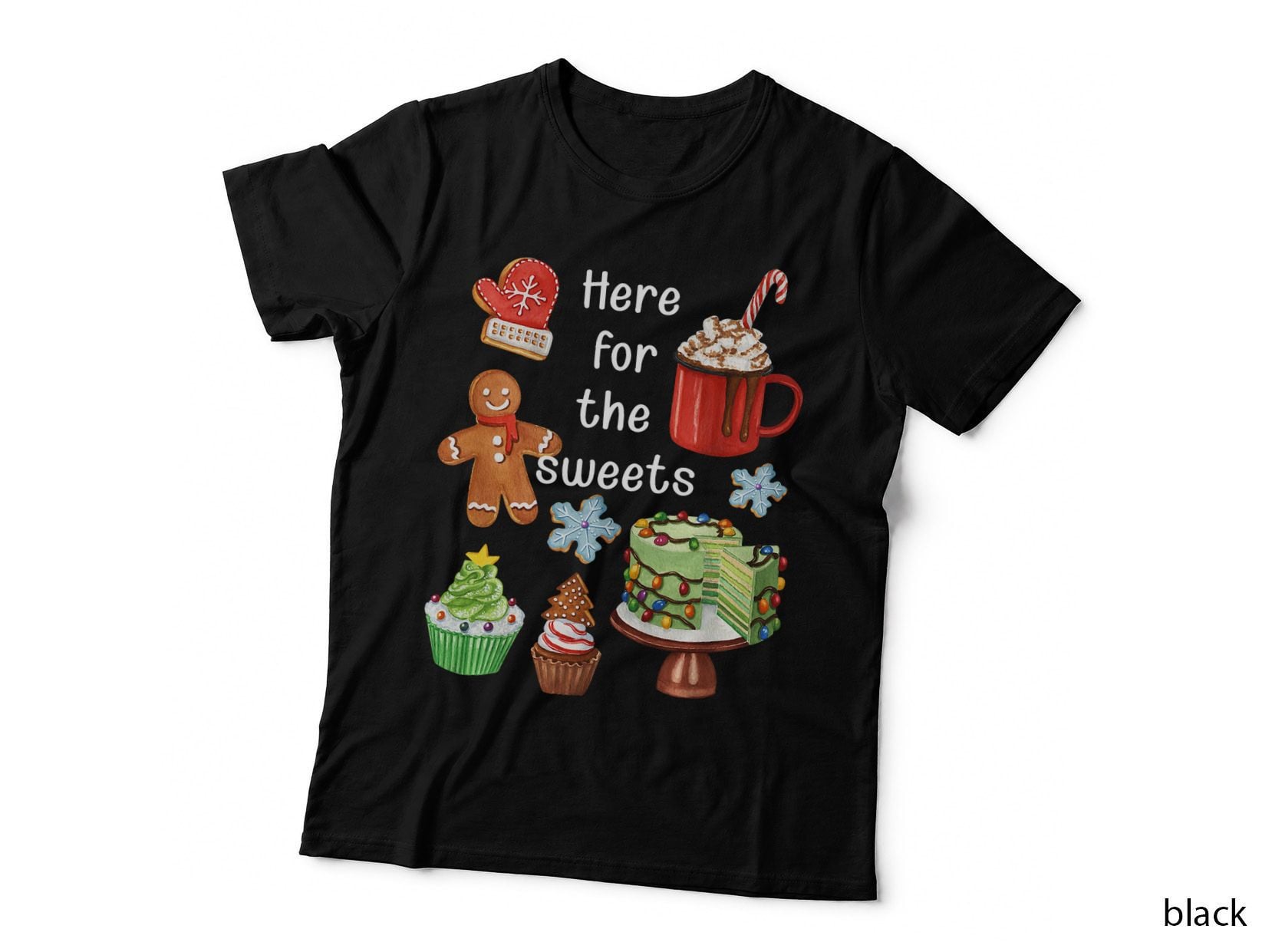 Christmas Sweets T-Shirt, Festive Holiday Design, Mom Dad Gift