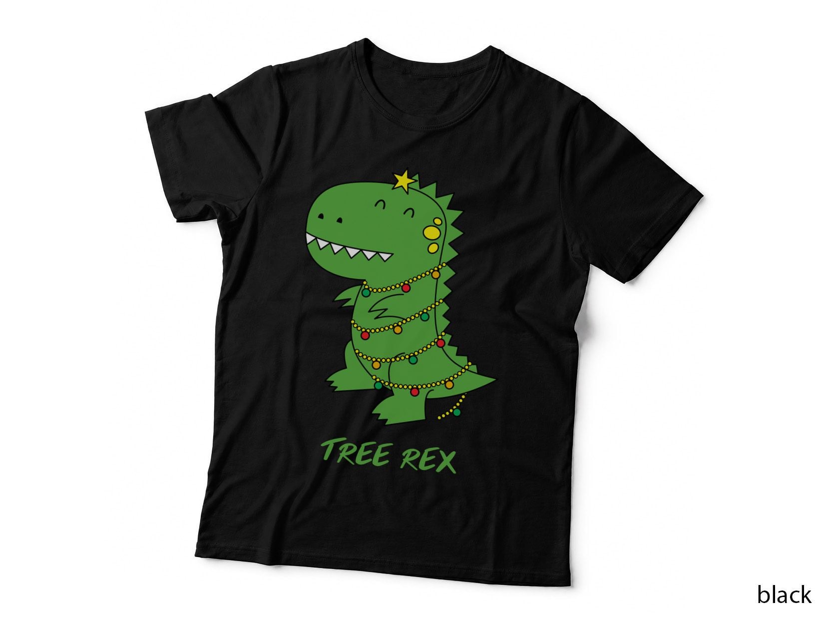 Cute Christmas Dinosaur (Tree Rex) T-Shirt