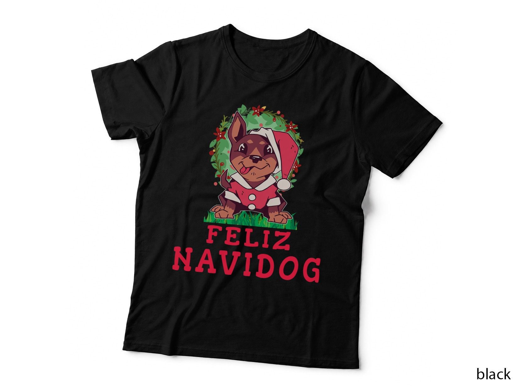Dog Christmas T-Shirt, Festive Holiday Design, Pet Lover Apparel