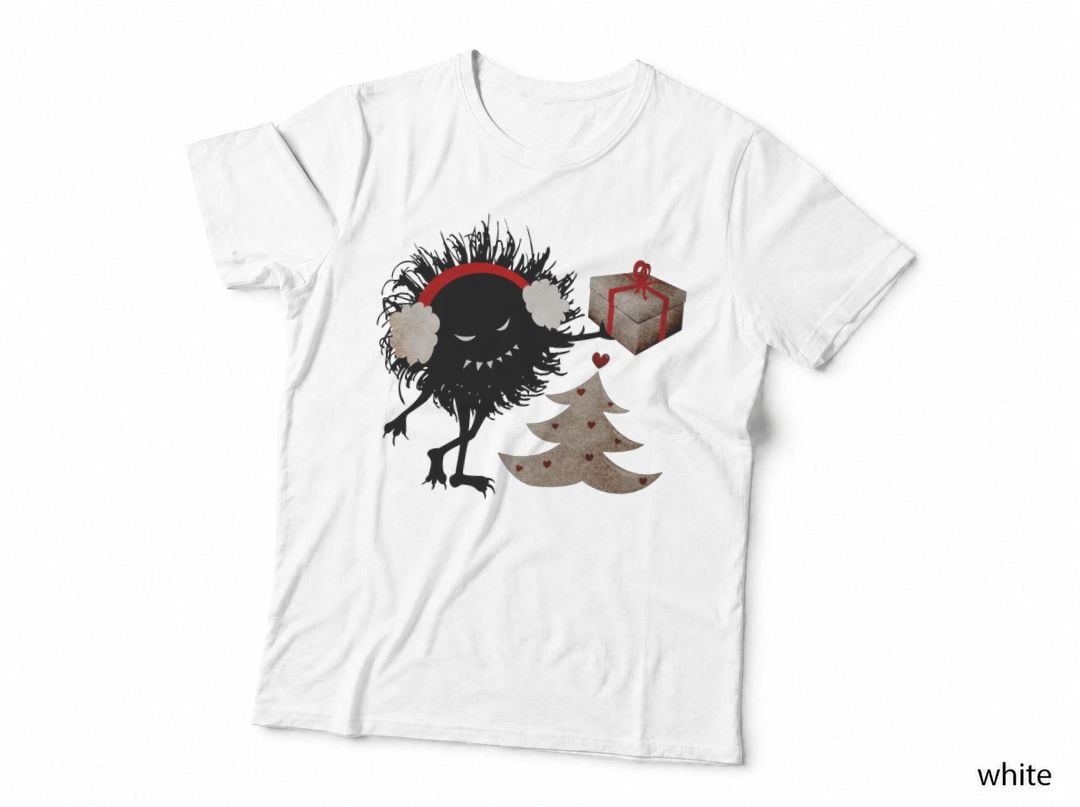 Evil Bug with Christmas Present T-Shirt