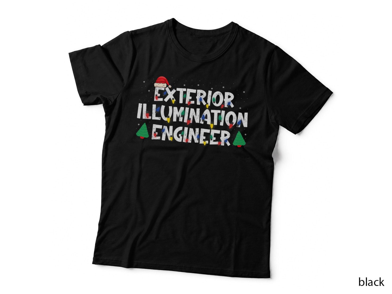 Exterior Illumination Engineer Christmas Lights Hat T-Shirt