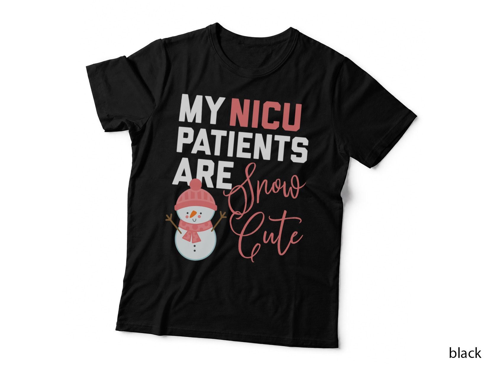 Funny Christmas NICU Nurse T-Shirt, Snow Cute Shirt, Nurse Appreciation