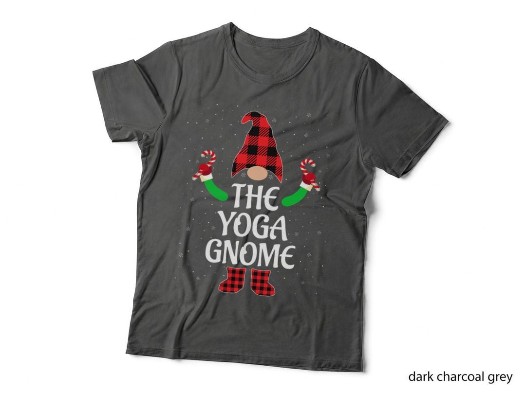 Funny the Yoga Gnome Matching Family Ugly Christmas Pajama T-Shirt