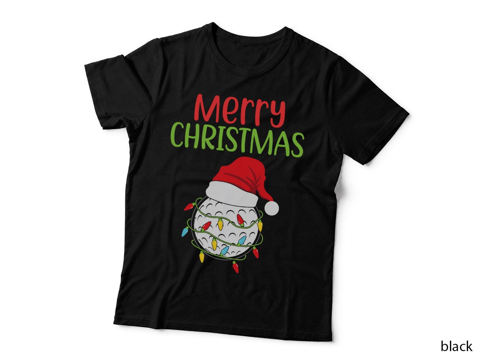 Golf Christmas Santa Men Sport Christmas Golf Xmas Boys T-Shirt