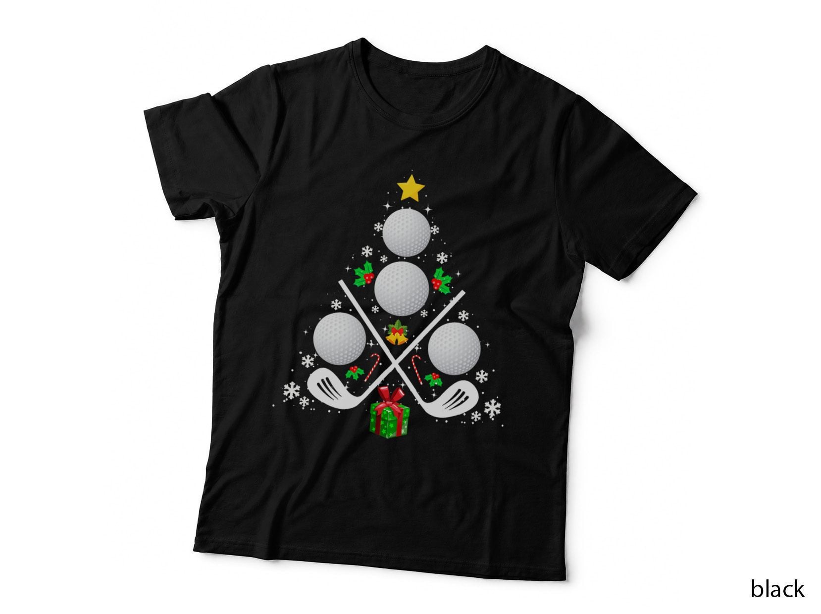 Golf Equipment Christmas Tree Christmas Golf T-Shirt