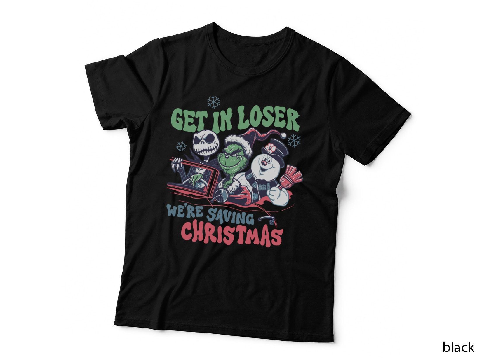 Green Christmas Grump Christmas T-Shirt, Funny Sarcasm, Holiday Grump Print