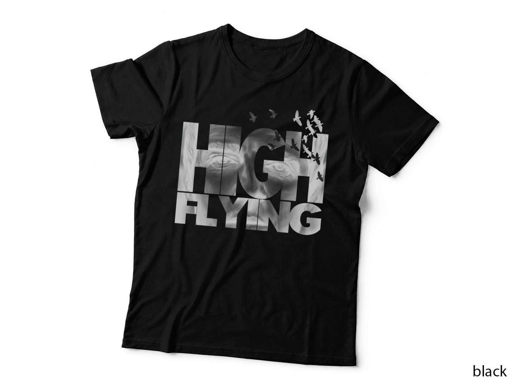 High Flying Text - Noel Gallagher Background T-Shirt