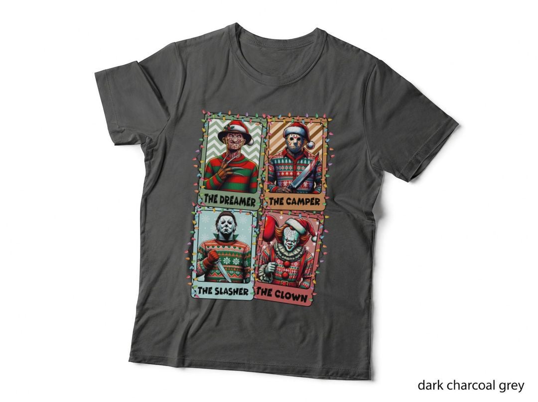 Horror Christmas Shirt, Slasher Dreamer Camper Clown T-Shirt