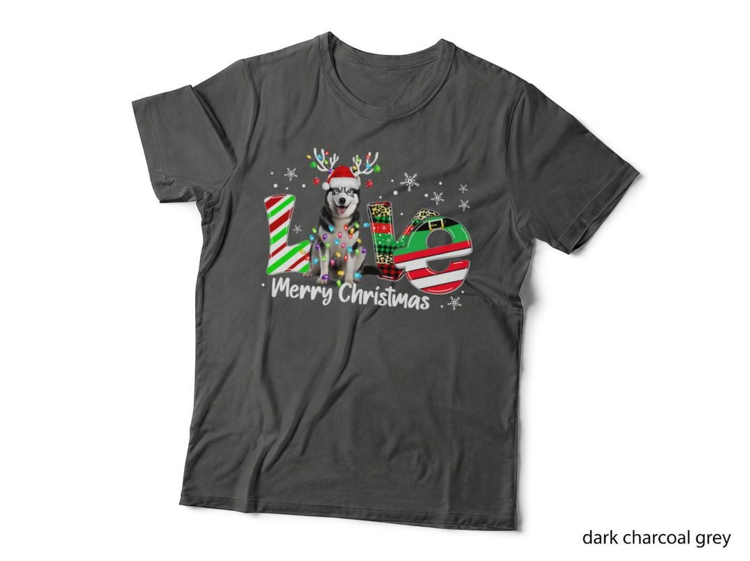 Husky Christmas Women T-Shirt, Festive Pet Lover Apparel