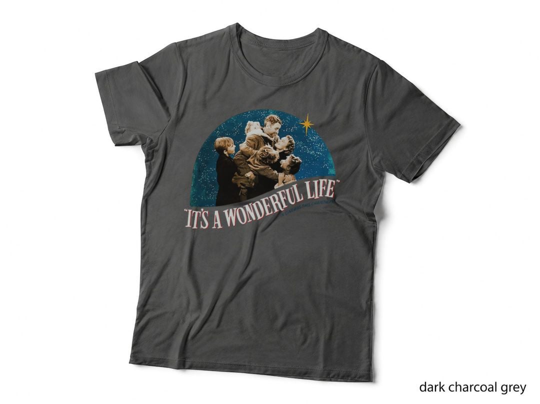 It's a Wonderful Life T-Shirt, Vintage Christmas Movie, Classic Holiday