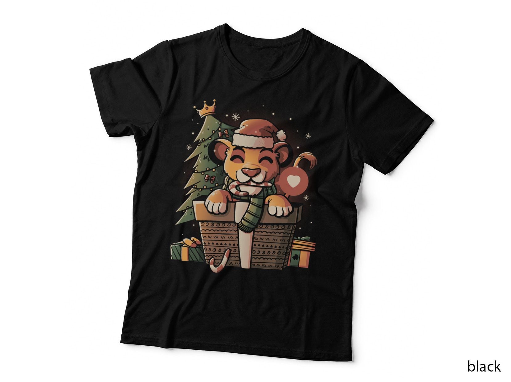 Lion Gift - Christmas Cute Cartoon Gift T-Shirt