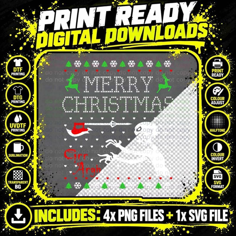 Merry Christmas Ghost T-Shirt, Casper Friendly Ghost Png SVG Digital Bundle