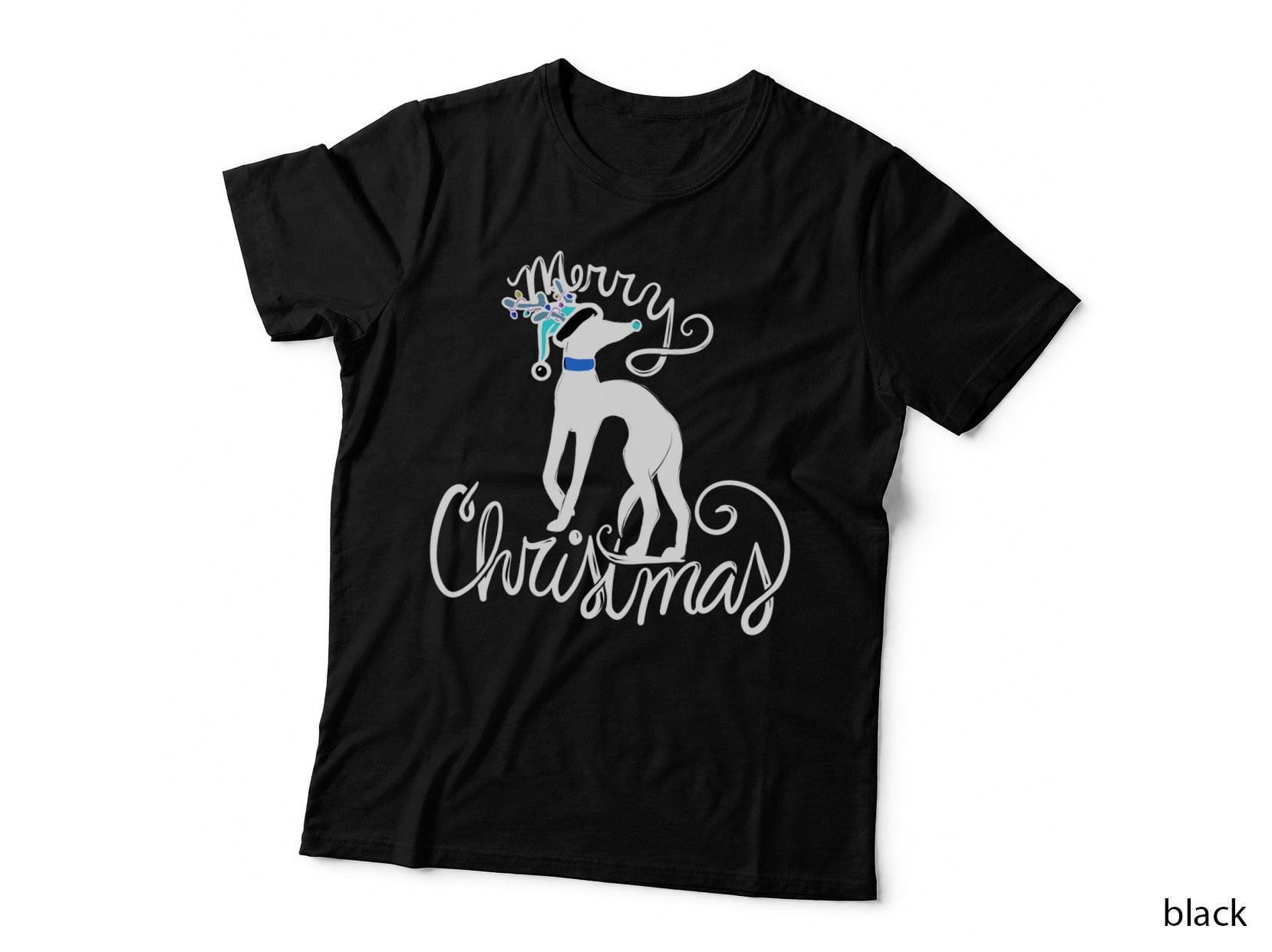 Merry Christmas Greyhound T-Shirt