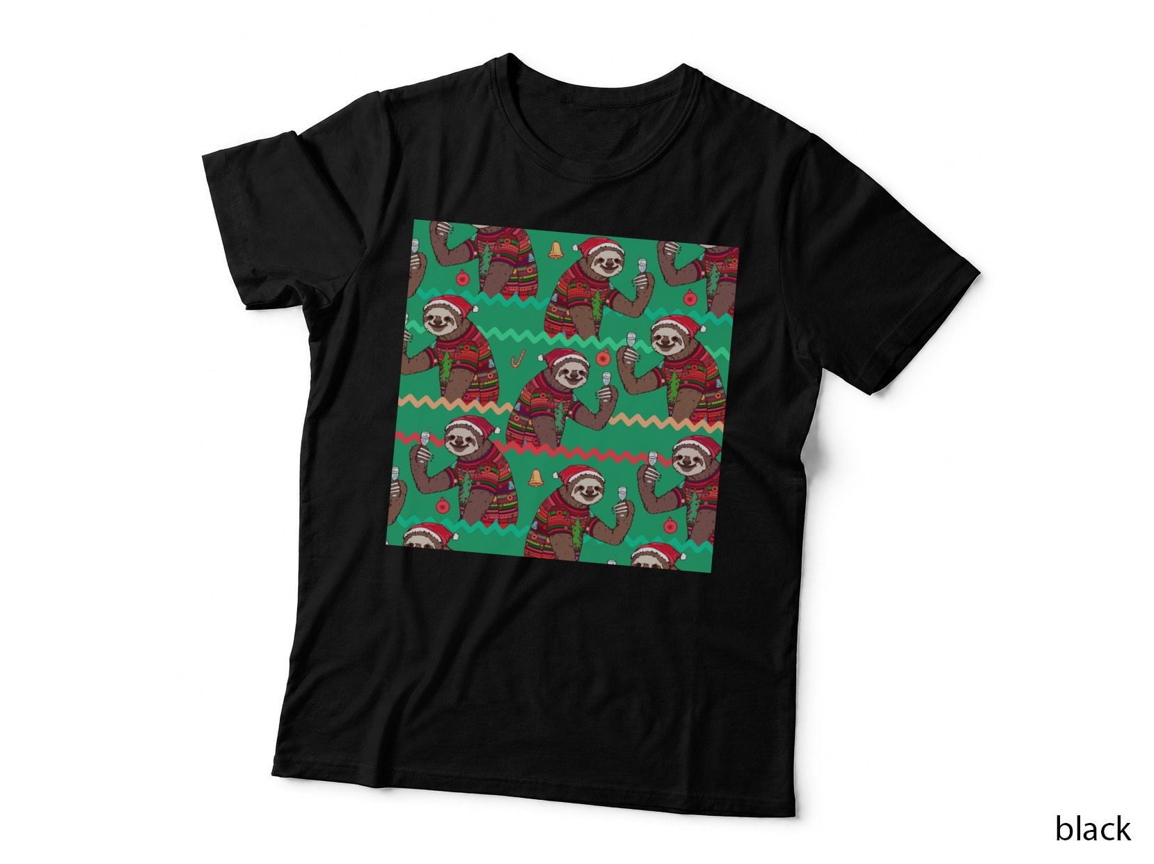 Merry Slothmas Ugly Sweater T-Shirt