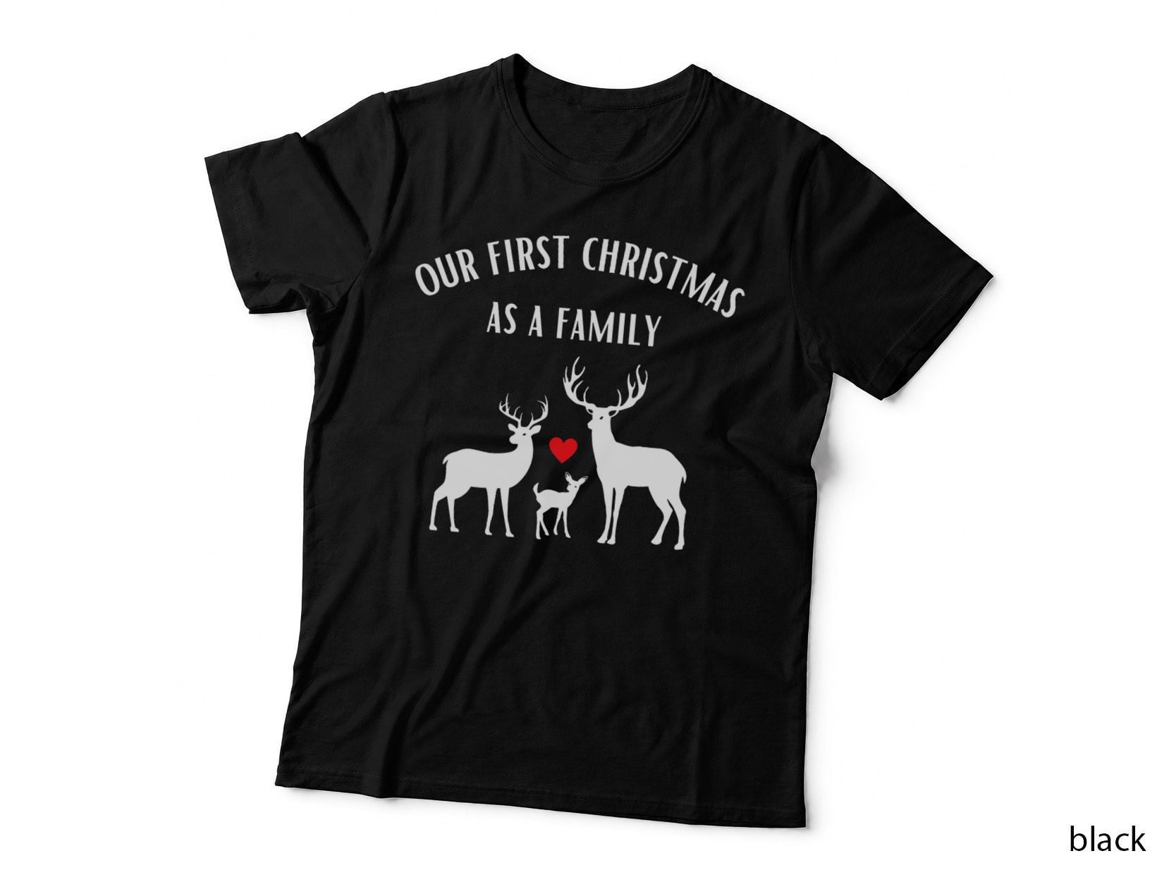 Our First Christmas as a Family T-Shirt, Matching Family Holiday