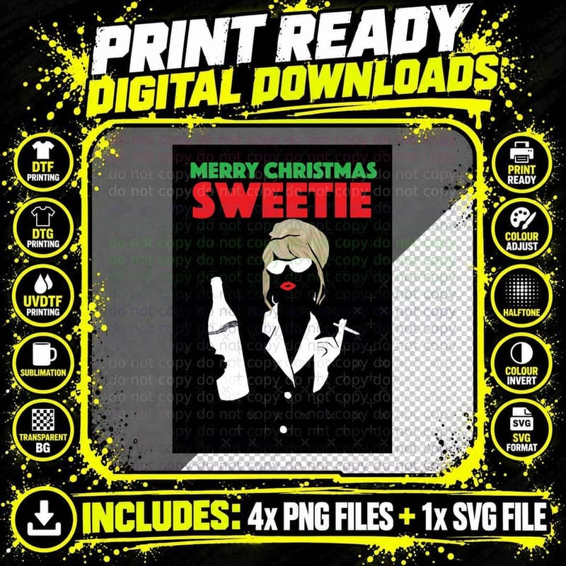 PATSY STONE Merry Christmas Sweetie Absolutely Fabulous Png SVG Digital Bundle