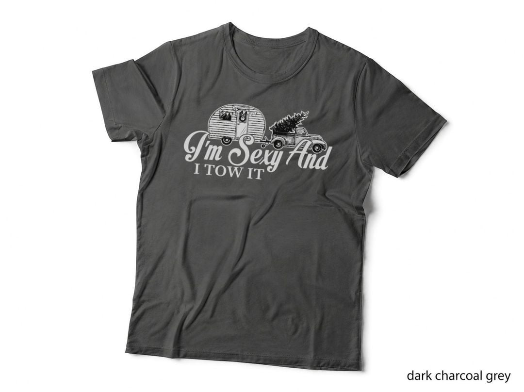 RV Camper Truck & Christmas Tree T-Shirt, Camping & Travel, Holiday Vibes