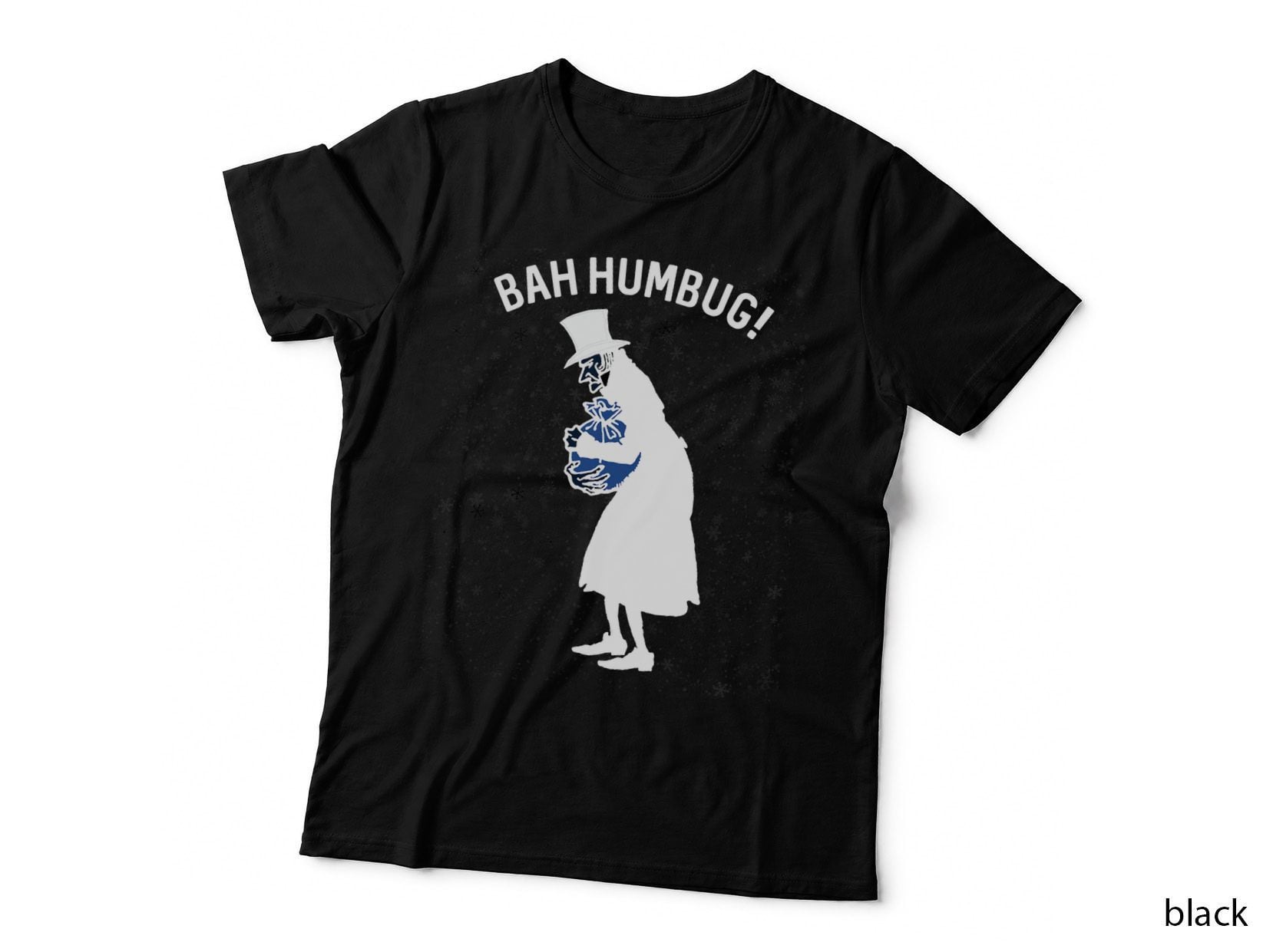 Retro Christmas Scrooge Bah Humbug T-Shirt, Vintage Holiday, Funny Sarcasm