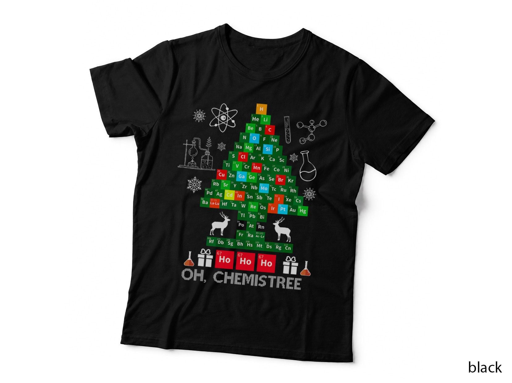 Science Christmas Oh Chemist Tree Chemistree Chemistry T-Shirt