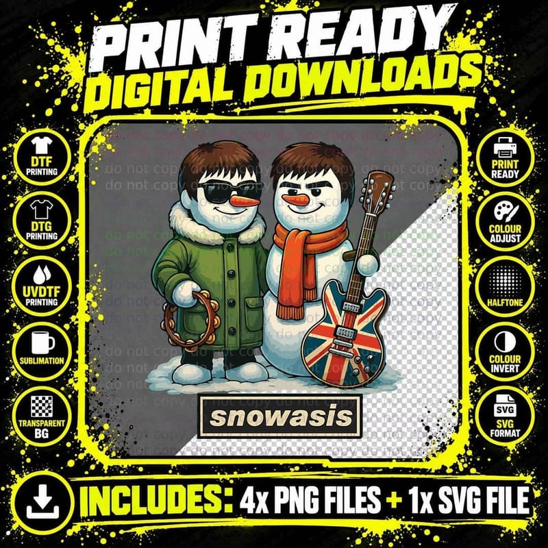 Snowasis Rock Christmas Jumper, Some Might Sleigh Shirt Png SVG Digital Bundle