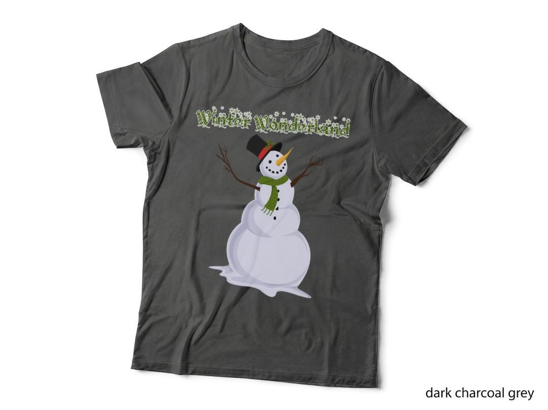 Snowman Winter Wonderland T-Shirt, Holiday Cheer, Festive Winter Print