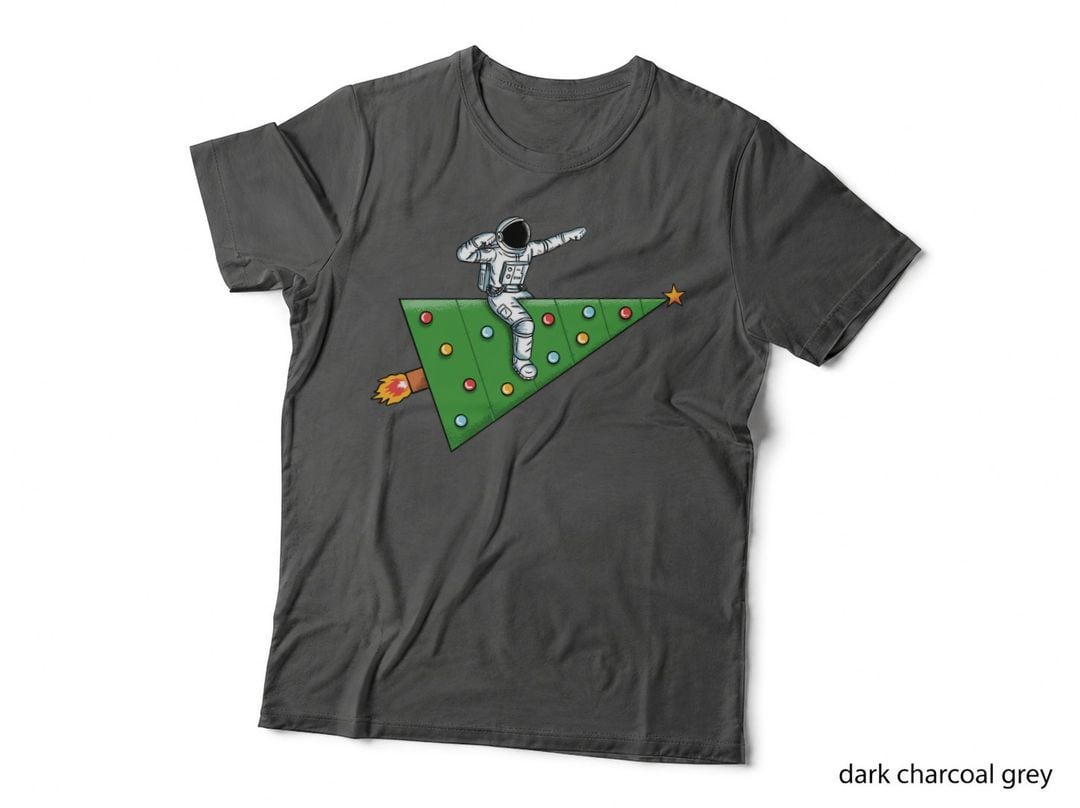 Space Rocket Christmas T-Shirt