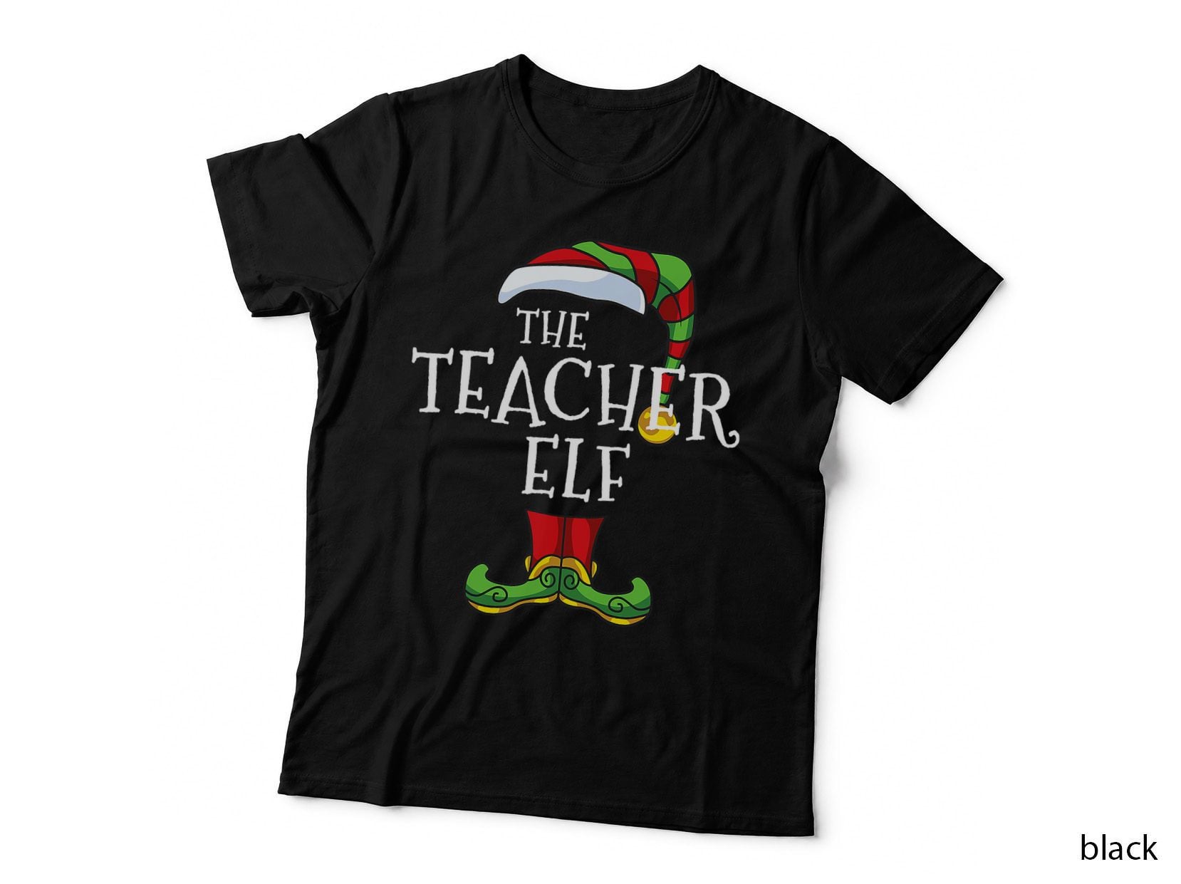 Teacher Elf Family Matching Christmas Group Gift Pajama T-Shirt