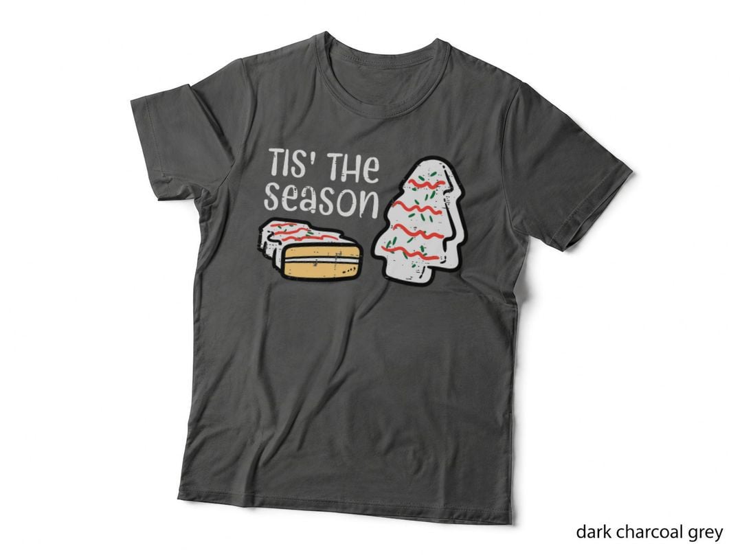Tis the Season Christmas Tree Cake Xmas Men Women Kids T-Shirt