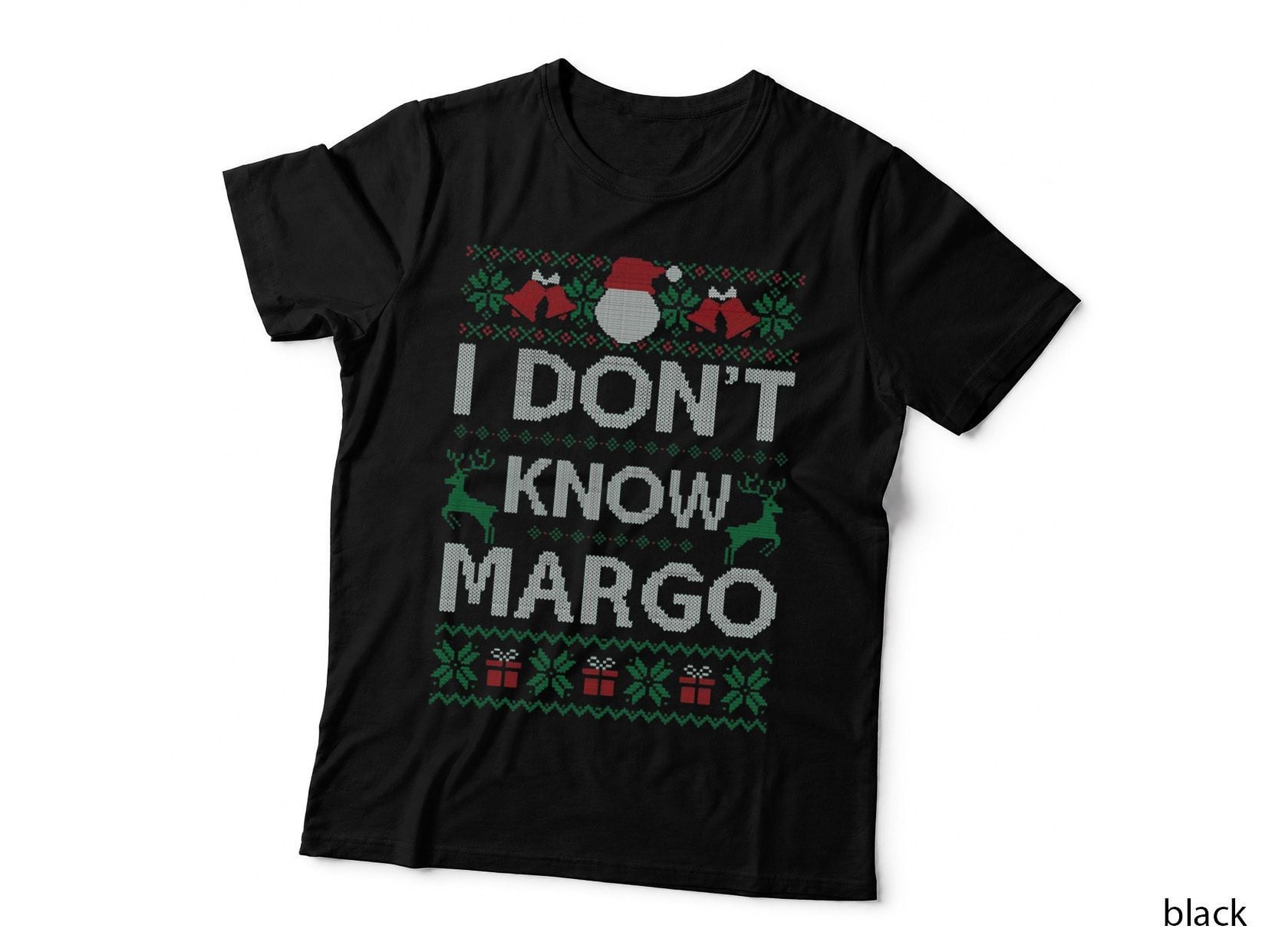 Ugly Funny Christmas I Don't Know Margo Matching Gift Crewneck T-Shirt