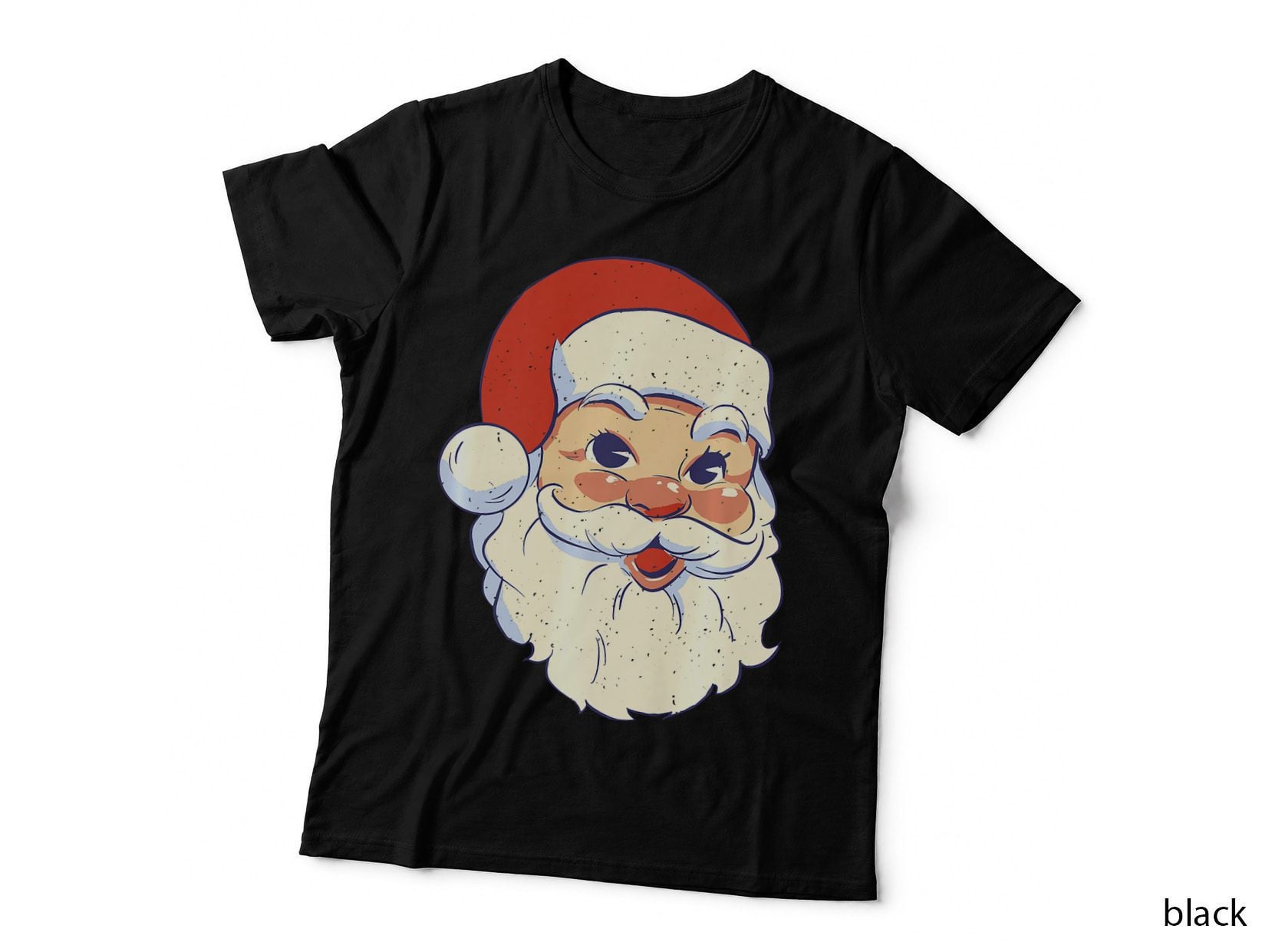 Vintage Christmas Santa Claus Old Fashioned Face, Xmas Present T-Shirt