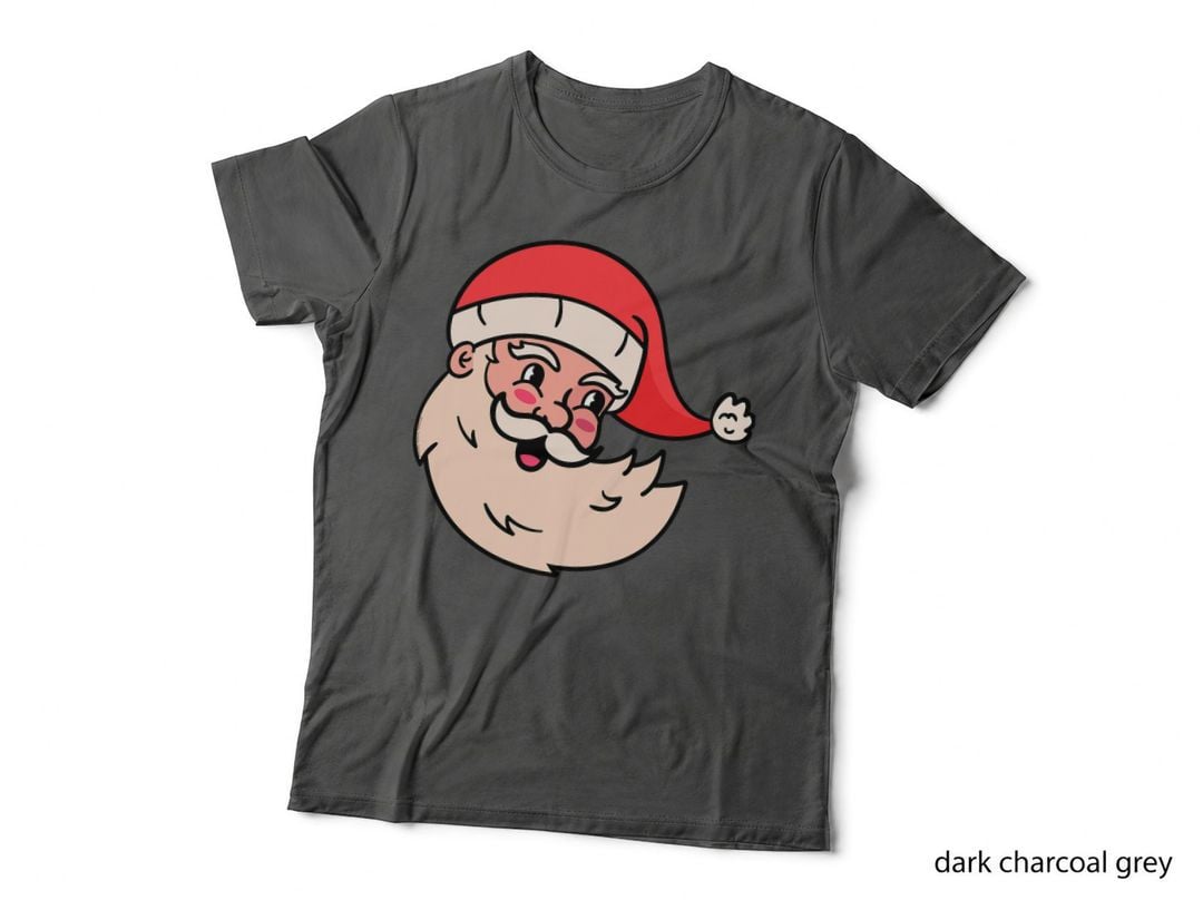 Vintage Santa Retro Holiday Style T-Shirt, Christmas Apparel