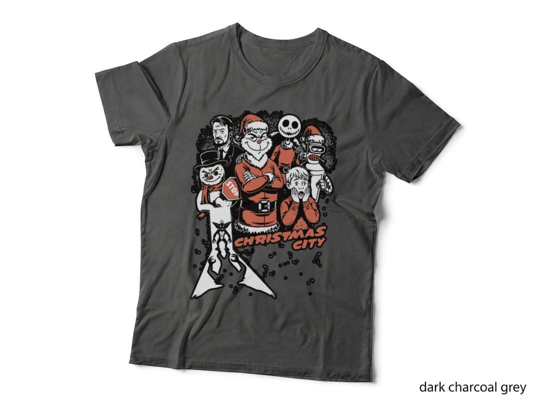 Christmas City Movie Poster T-Shirt, Gothic Horror Tee, Gift for Horror Fans