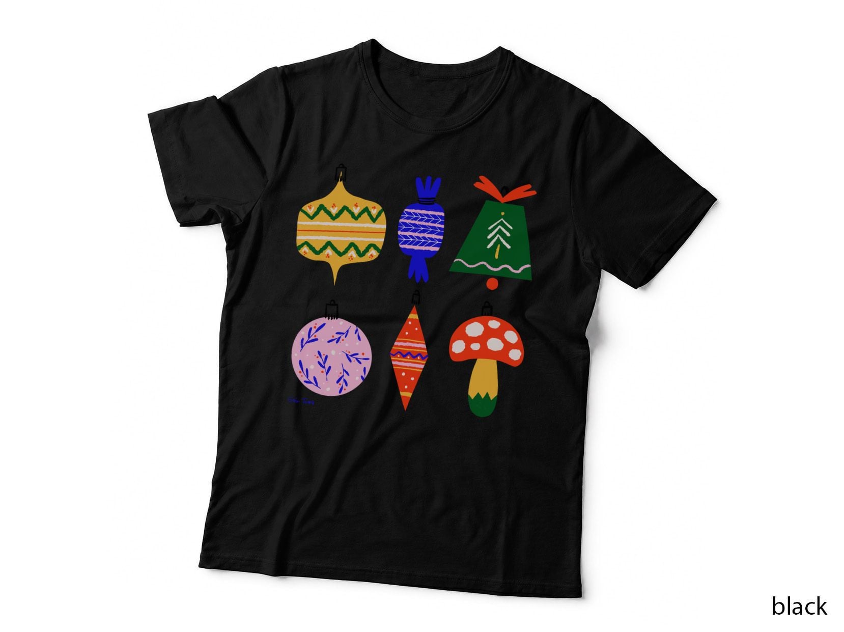 Colorful Christmas Ornaments T-Shirt