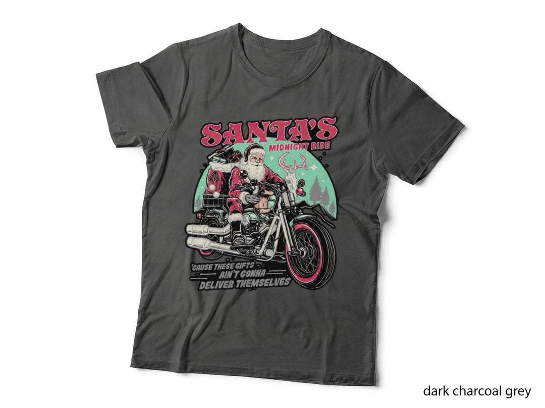 Santa's Midnight Ride T-Shirt, Christmas Tee, Gift for Christmas Lovers