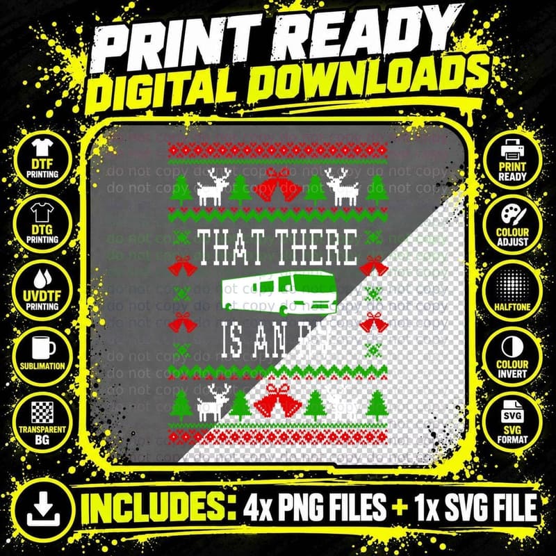That There Is an RV - Christmas Vacation Quote - Ugly Png SVG Digital Bundle