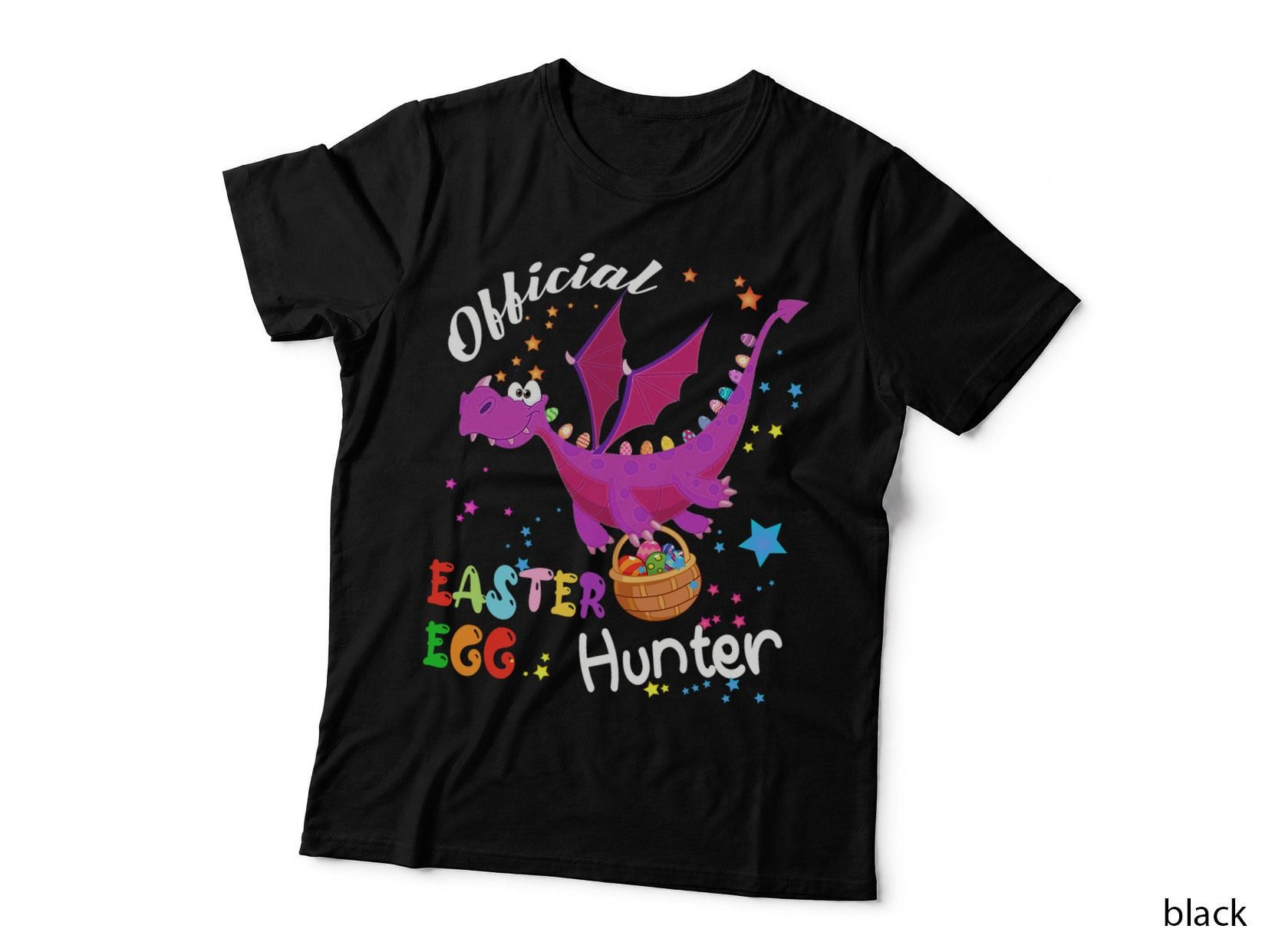 Easter Egg Hunter Dragon T-Shirt, Easter Themed, Kids Easter Apparel