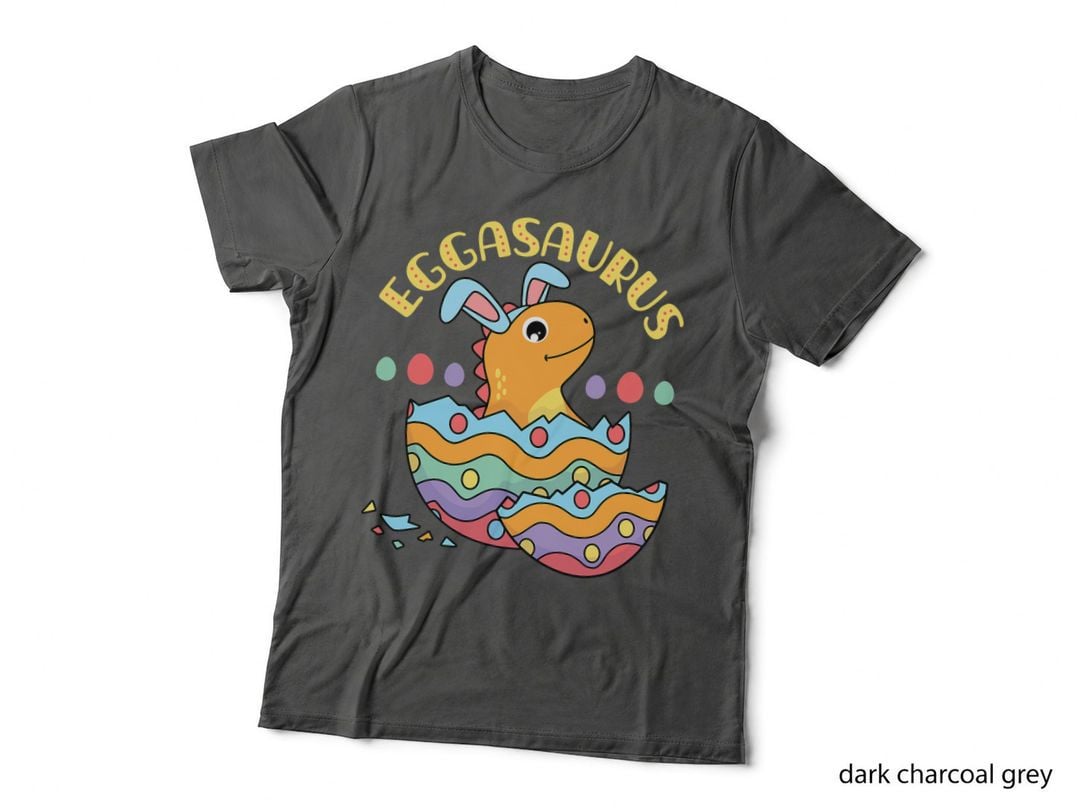 Easter Eggasaurus Dinosaur T-Shirt, Easter Egg Print, Cute Easter Apparel