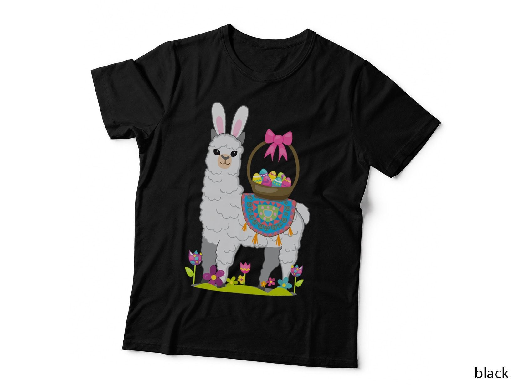 Easter Llama Alpaca T-Shirt, Funny Easter Print, Pet Lover Apparel