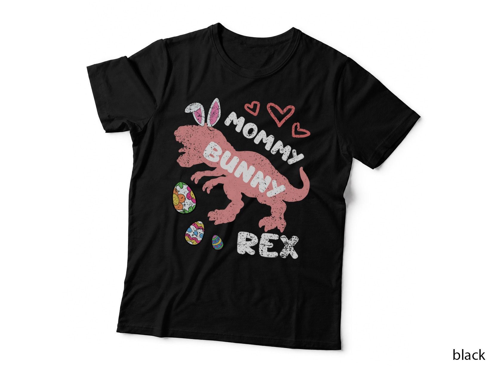 Easter Mom Mama Mommy Bunny Rex Family Matching Egg Hunting T-Shirt