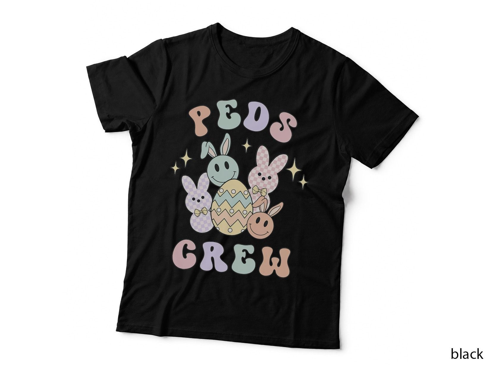 Easter Peds Nurse Bunny Emergency Squad Pediatric Crew T-Shirt