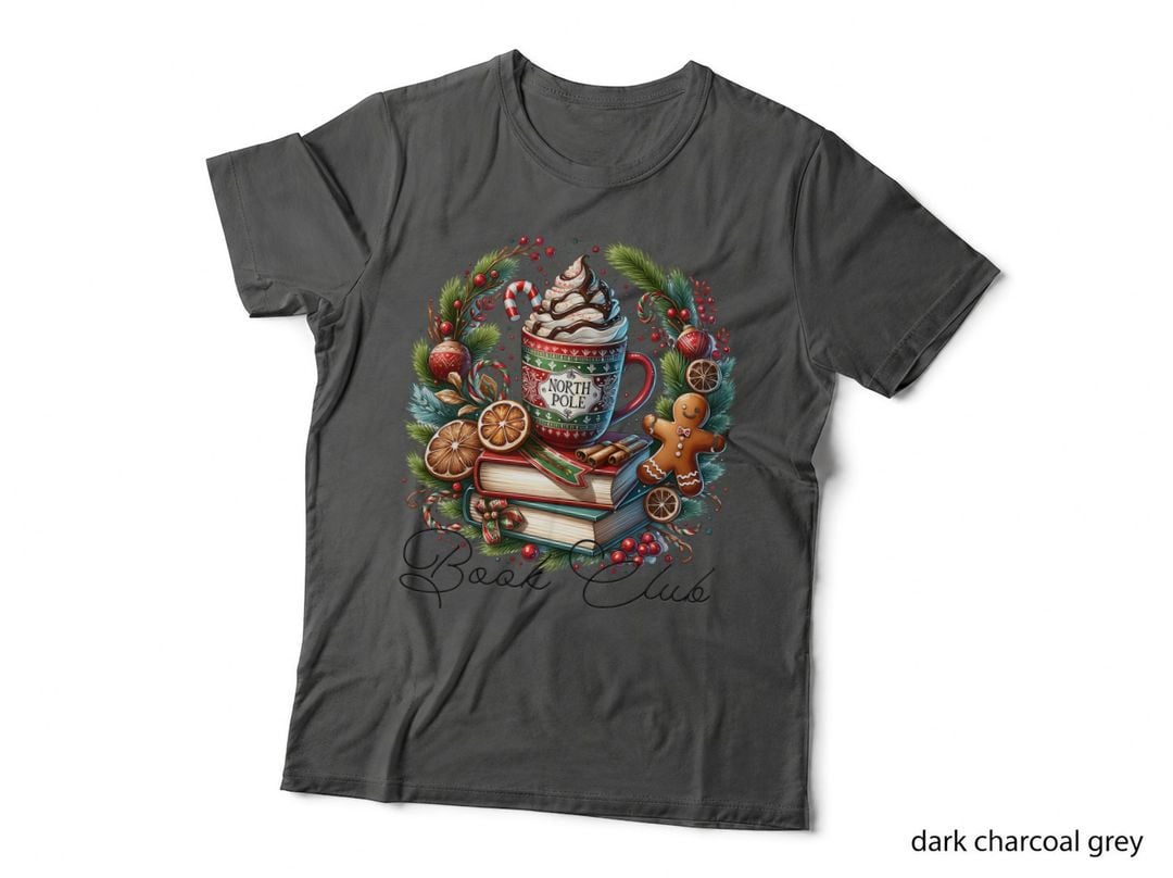 North Pole Book Club, Comfy Casual, Streetwear, Minimalist, Gift T-Shirt