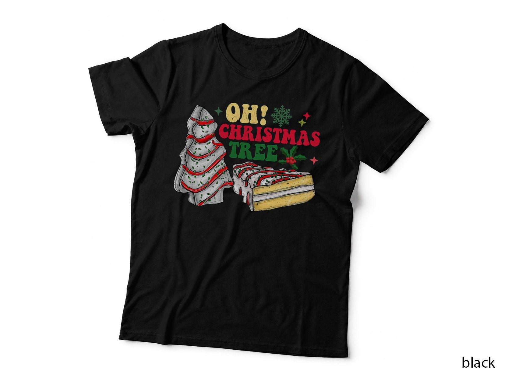 Oh Christmas Tree, Holiday Christmas Snack Cake Xmas Tree T-Shirt