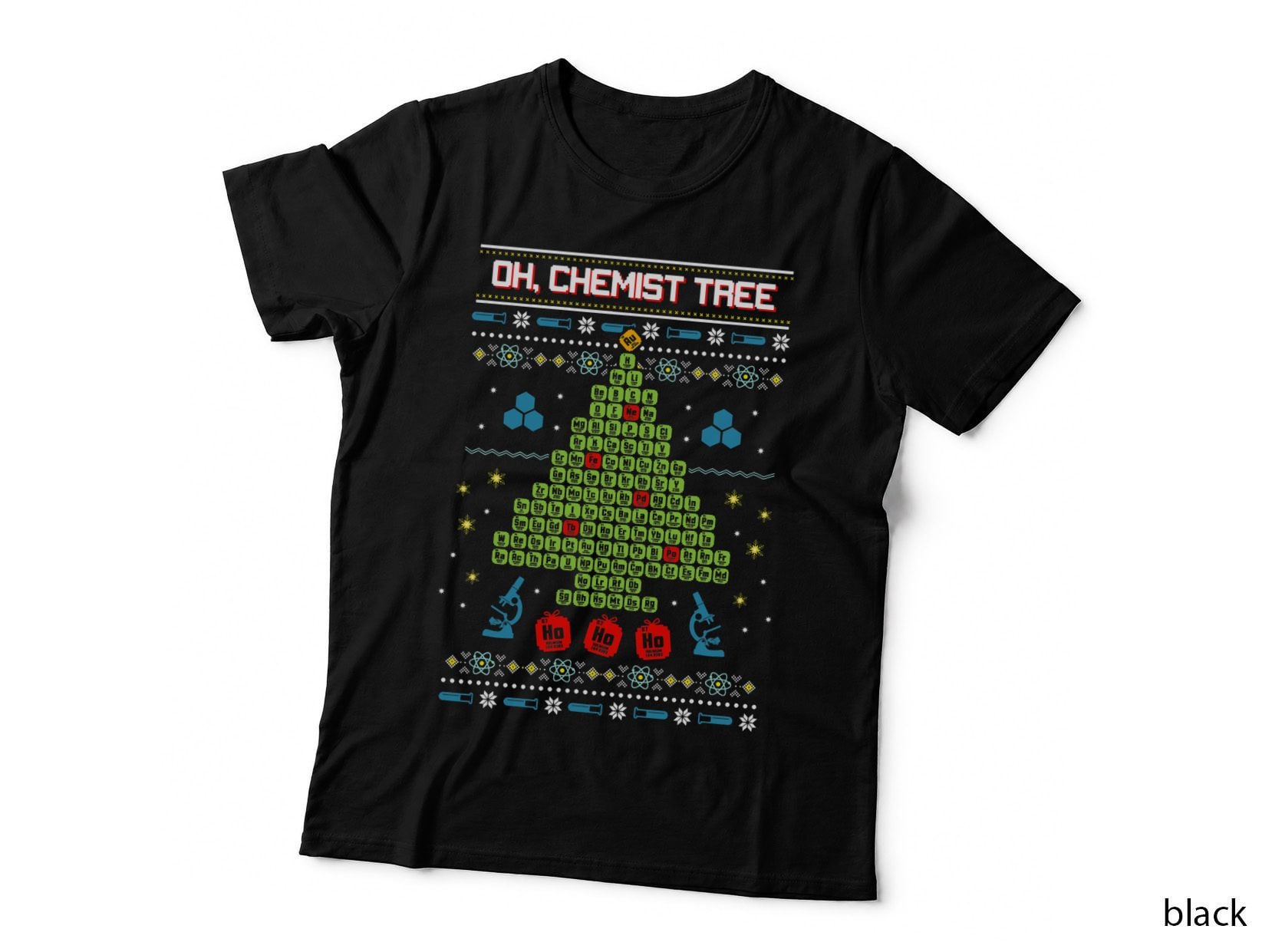 Oh, Chemist Tree - Chemistry Tree Christmas Science T-Shirt