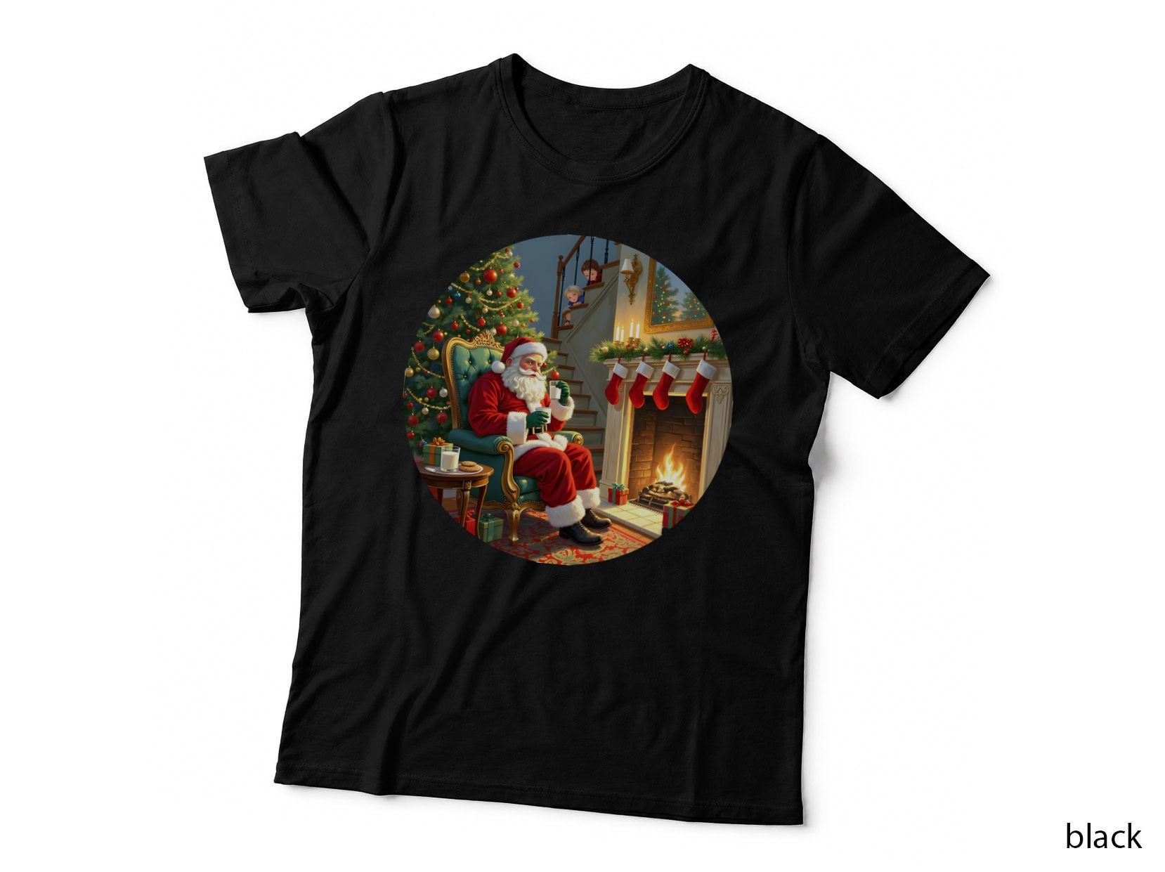 Santa Christmas Presents Holiday T-Shirt